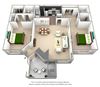 B1 2 bedroom floor plan 2 bedroom floor plan at The Willows on Rosemeade, Dallas, Texas